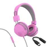 JBuddies Studio On-Ear Kids Wired Type-C Headphones Pink